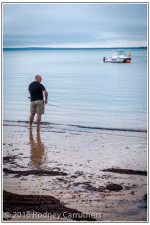 11th March 2016 - Photo a Day - Day 70 - My 2016 Diary - Beach Park Cowes - Lone Fisherman