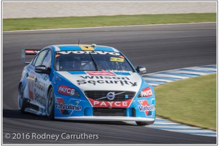 15th April 2016 - Photo a Day - Day 105 - My 2016 Diary - V8 SuperCars - Volvo taking it up to Ford and Holden at practice.