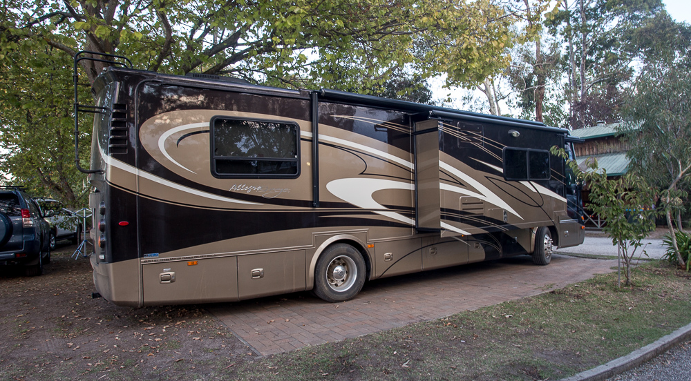 4th April 2015 Beach Park - The JAYCO SILVERLINE lokked great until the ALLEGRO BREEZE rolled in.