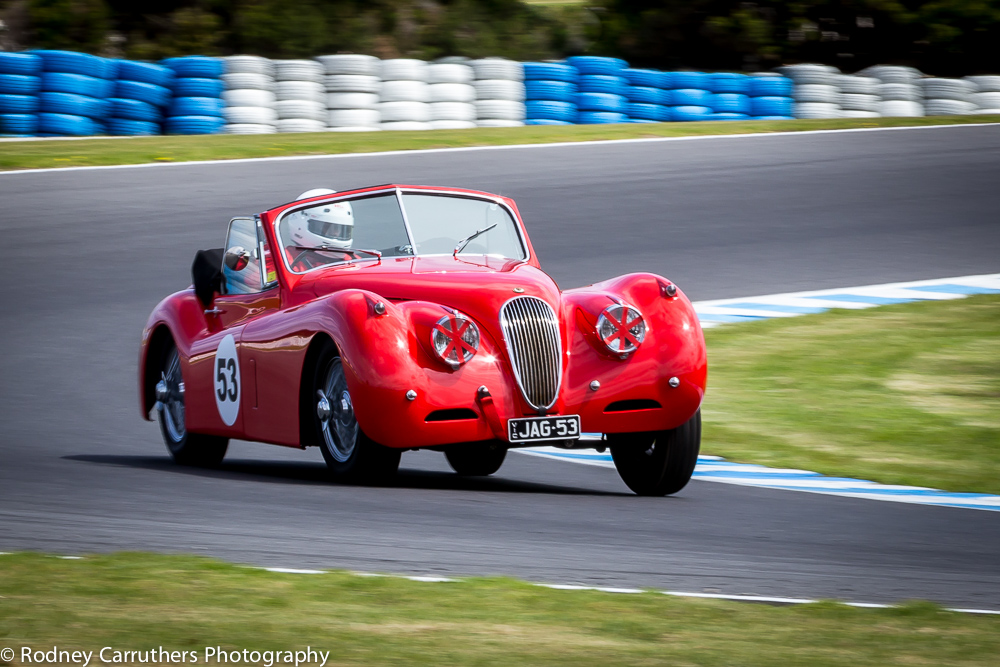 7th March 2015 - Classic Car Racing. XK 120 Jaguar - Maybe they did just keep on getting better.