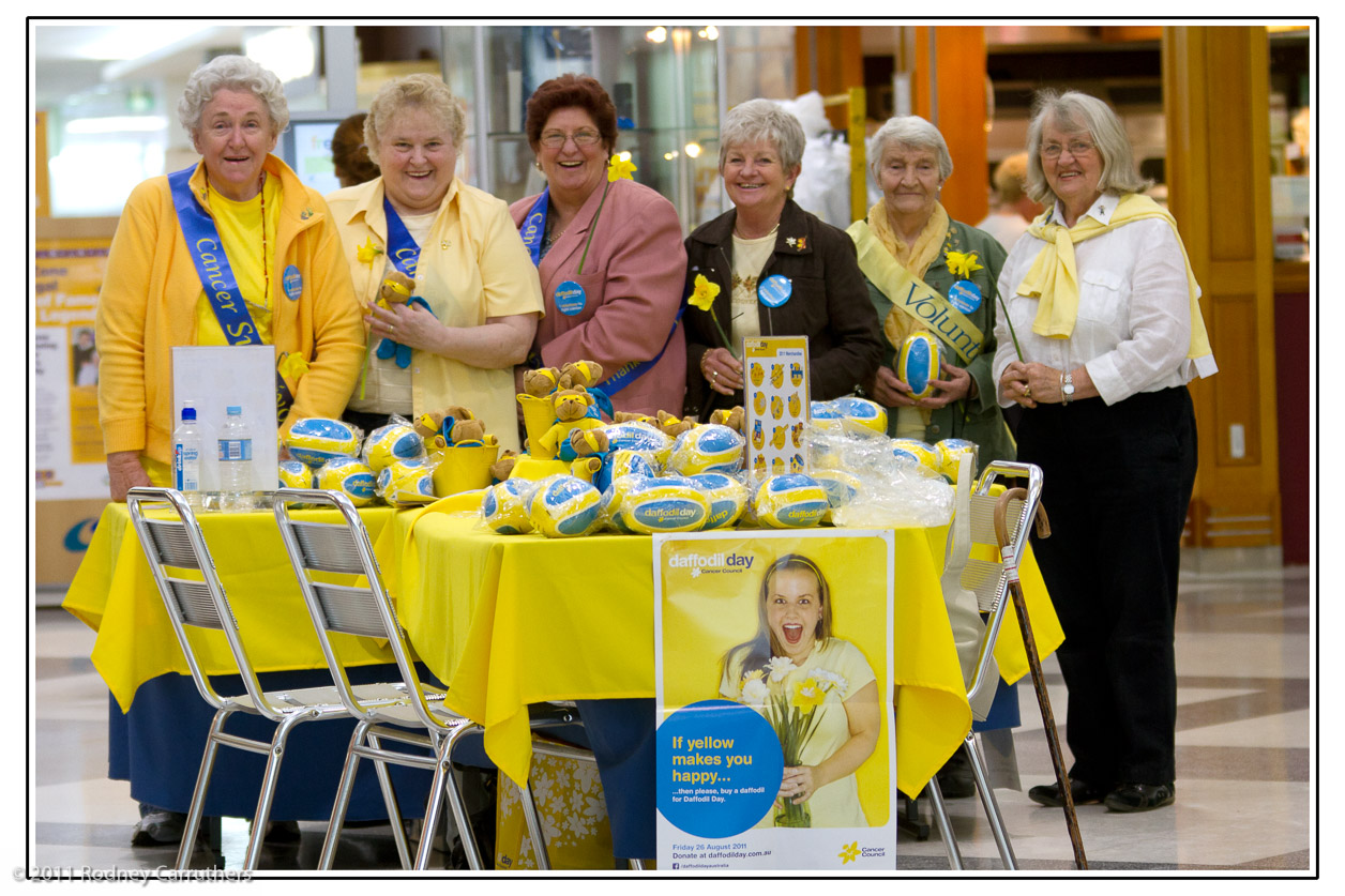 26th August - Daffodil day - these Ladies have been collecting for about 15 years for this same cause