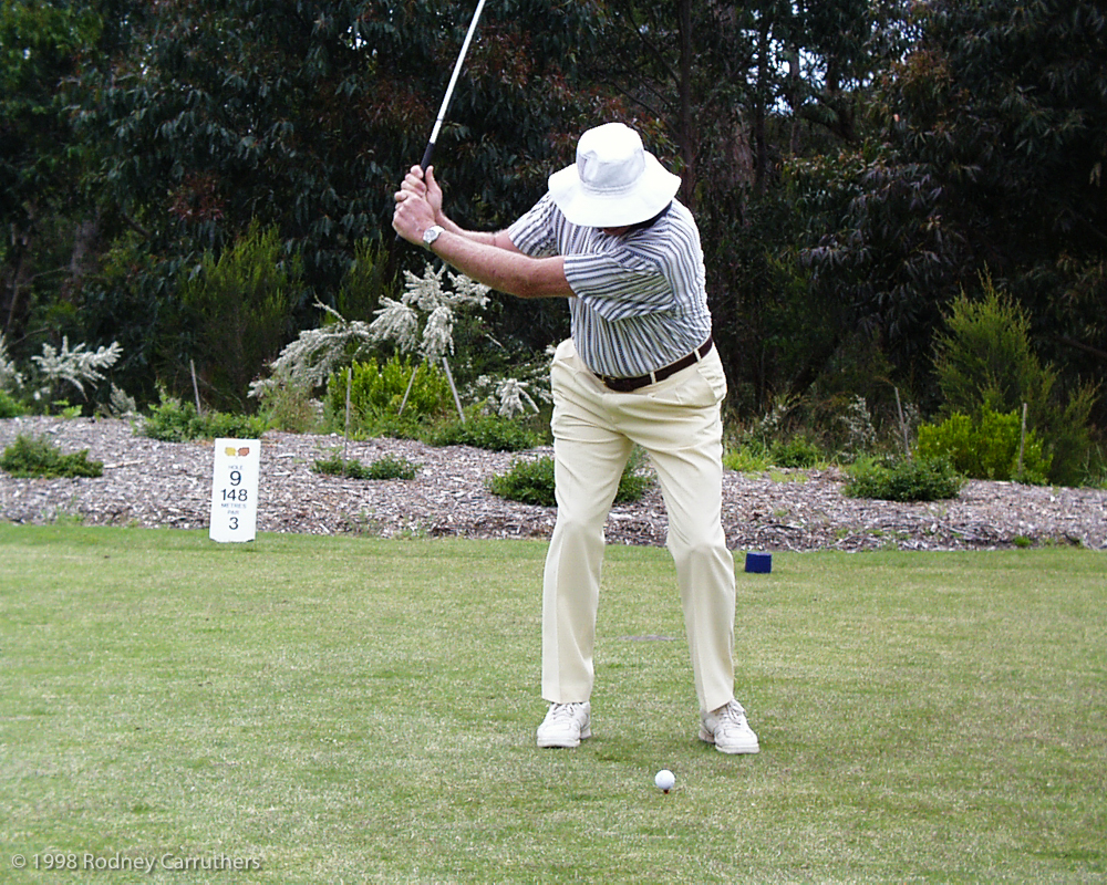 15th August 1998 - Neil on the tee -Golf Day at the Frankston Golf Club (Millionaires Club)