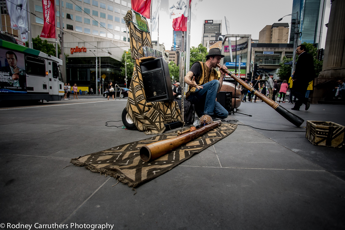 21st November 2014 - Didgeridoo outside the Old Post Office