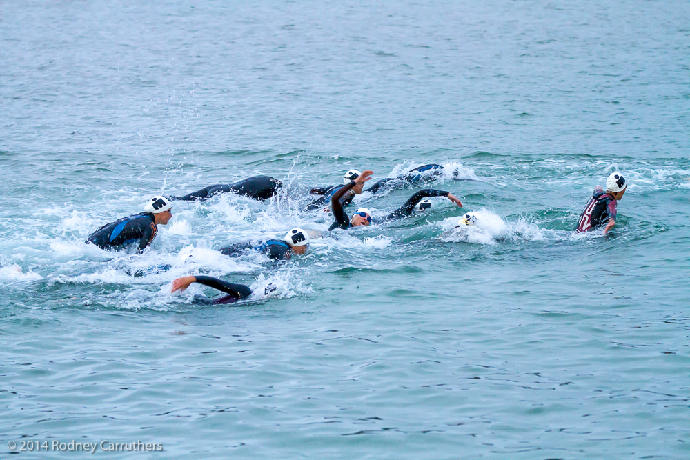 23rd March 2014 - Iron Man started at 7:20 - 1st leg 3.8 KM swim - Not to be outdone, the professional ladies give chase
