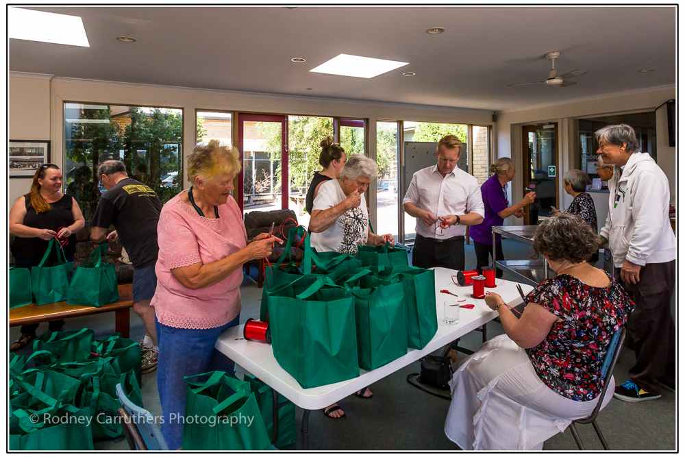 16th December 2015 - Working bee Packing for Larder - The Green Team.