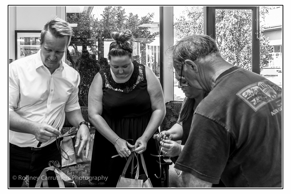 16th December 2015 - Working bee Packing for Larder - Paul Edbrooke our Local Member of State Parliament pitches in to help.