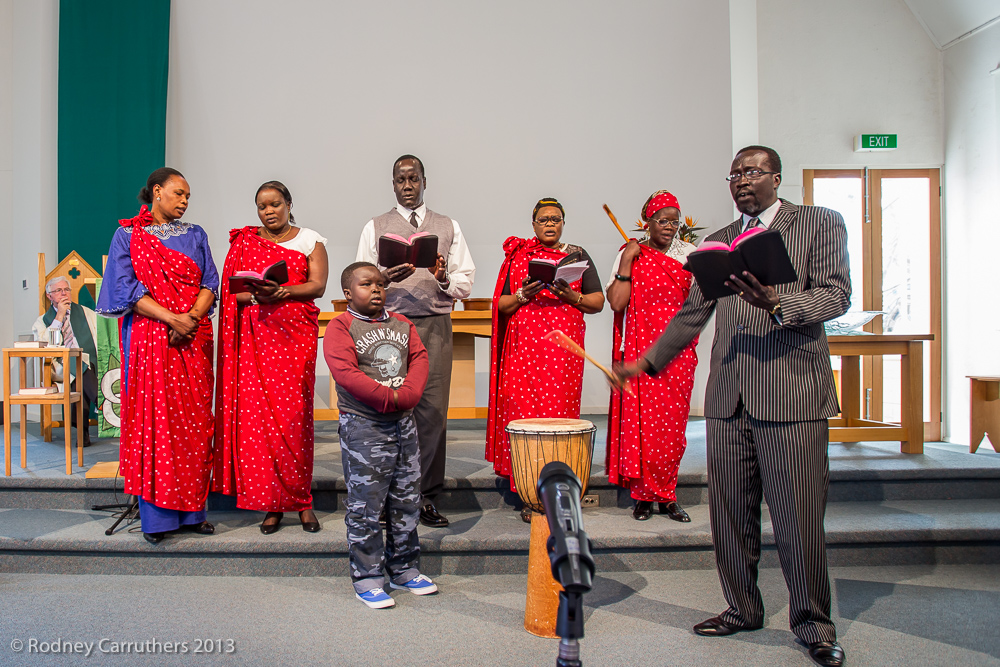 17th November 2013 - Nathaniel Atem- Nathaniel Atem- Nathaniel Atem- Nathaniel Atem with the Sudanese Choir