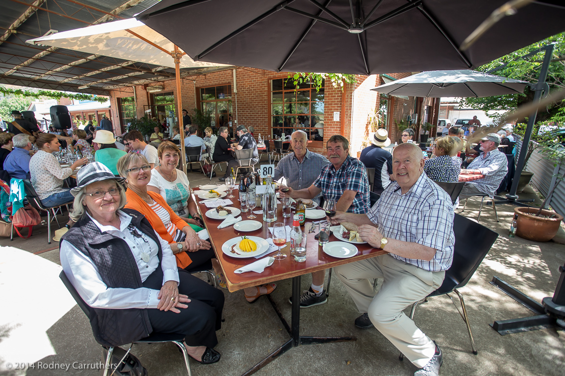 3rd November, 2014 Wangaratta Jazz Festival - The Long Lunch at Milawa Cheese Factory