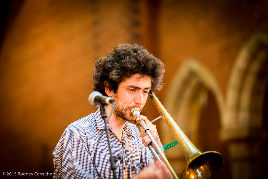 1st November 2015 - Jazz Mass featuring  James Macauley on Trombone here with the Lagerphones but also this weekend with Peter Gaudion's Blues Express