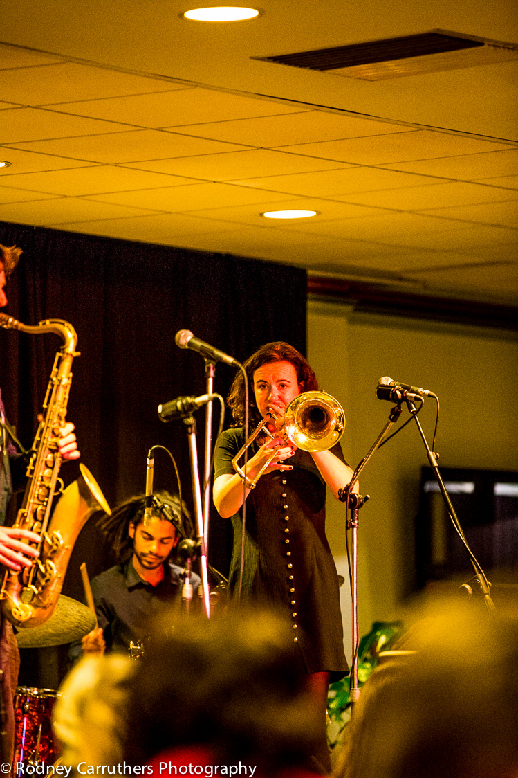 3rd November, Wangaratta Jazz Festival - Shannon Barnett on Trombone 