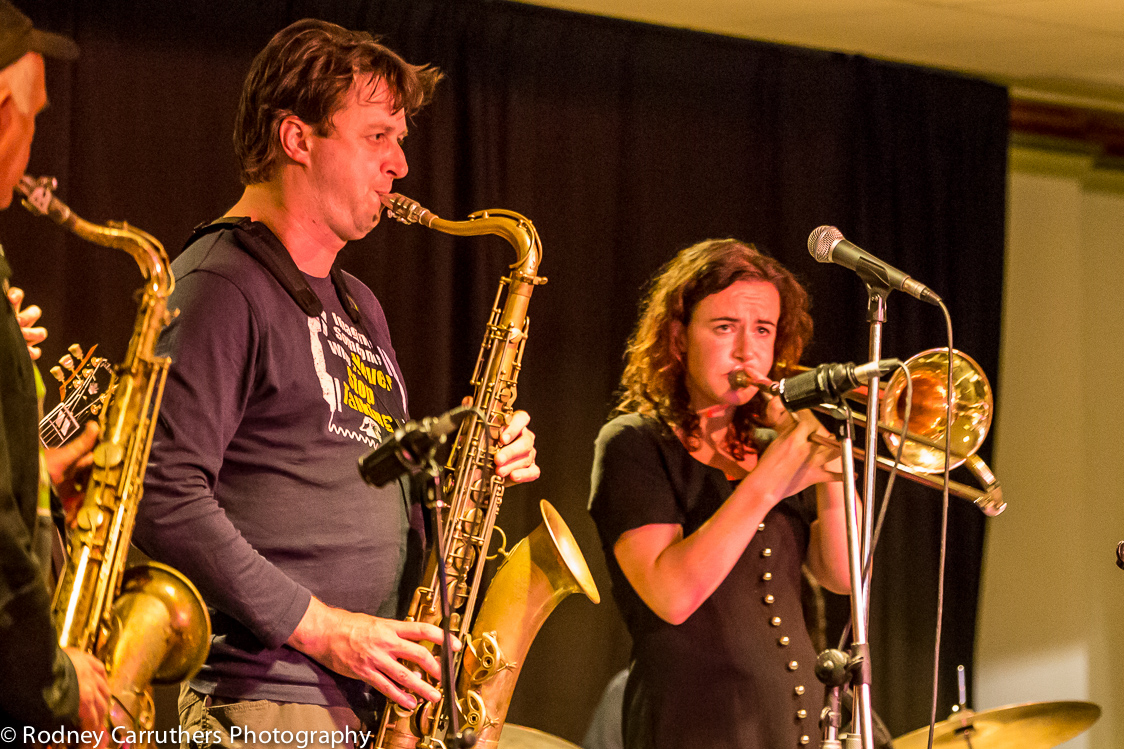3rd November, Wangaratta Jazz Festival - Shannon Barnett on Trombone 