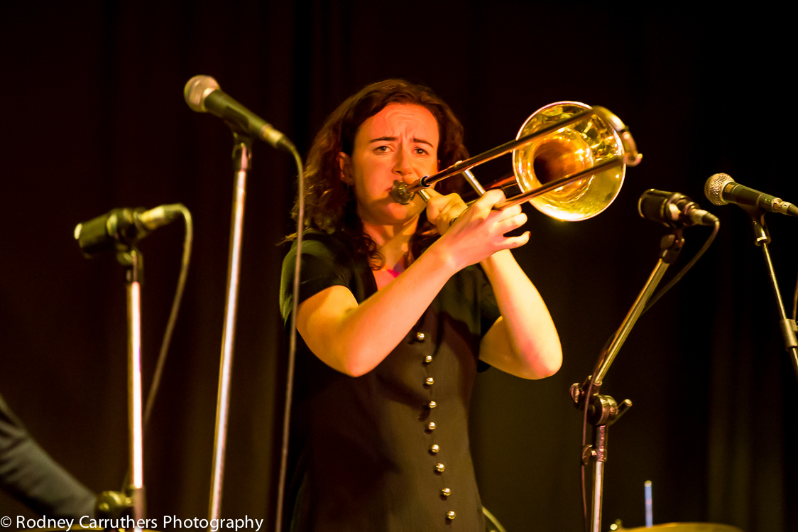 3rd November, Wangaratta Jazz Festival - Shannon Barnett on Trombone 